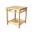 Zen End Table with Bottom Shelf