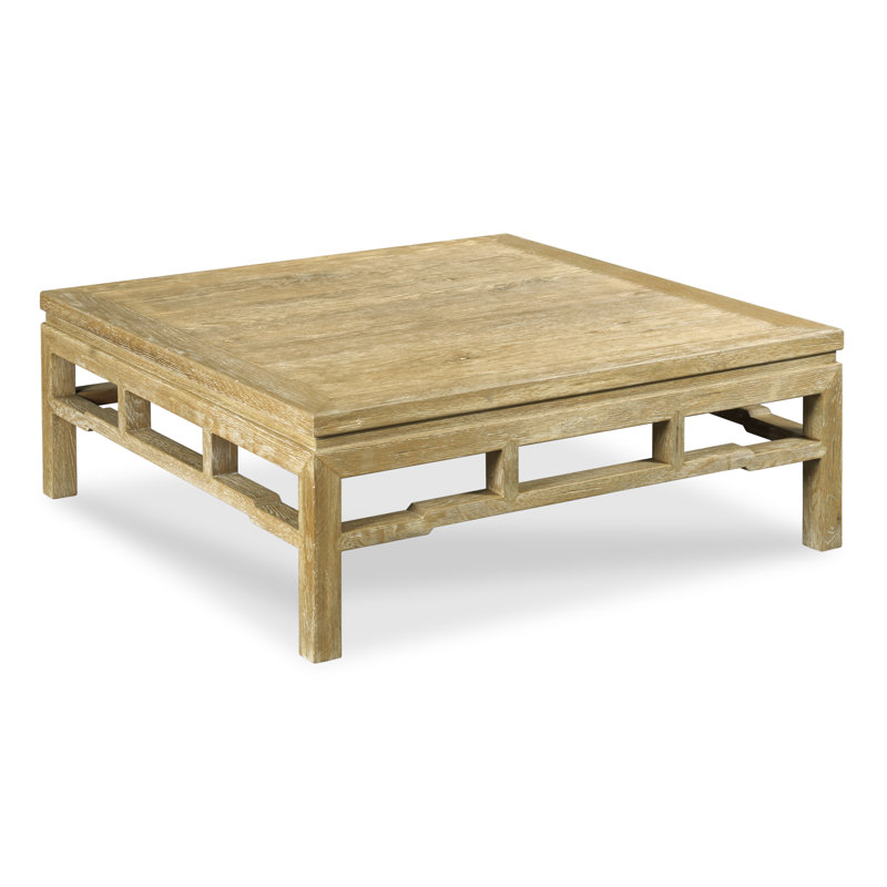 Table moderne Ming, Lime délavée, H 16,25 po x L 42 po x l 42 po