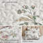 Ensemble de courtepointe 2 pièces pour lit simple réversible à motif floral beige Ensemble de couvre-lit réversible en microfibre douce pour enfants-129688001