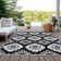Malek Indoor/Outdoor Area Rug with Non-Slip Backing