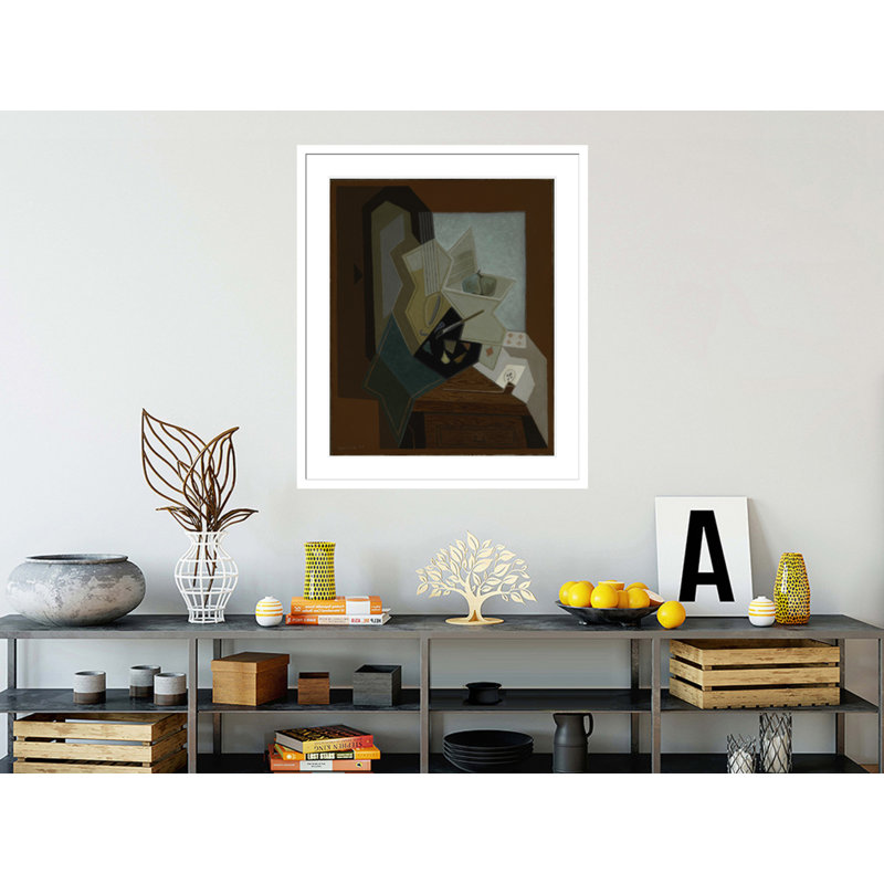 «The Painter's Window» par Juan Gris, impression giclée sur cadre, H 39,61 po x l 33,5 po