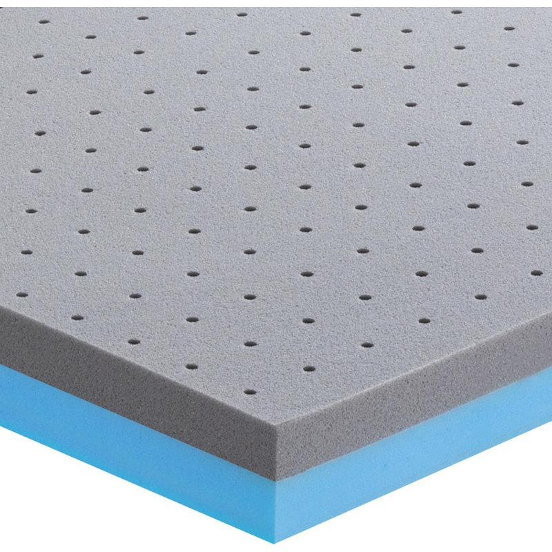 Surmatelas en mousse viscoélastique gélifiée haute densité et surmatelas en mousse de bambou, 3.01", Simple