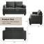 2 - Piece Corduroy Sofa Living Room Set-1927866360