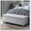 Banc de rangement rectangulaire à fermeture douce, simple, confortable et durable, banc multifonctionnel