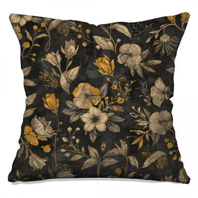 Coussins décoratifs à motif floral rétro