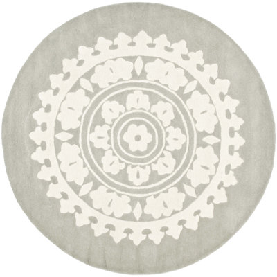 Camisa Hand Tufted Wool & Viscose Pile Geometric Rug