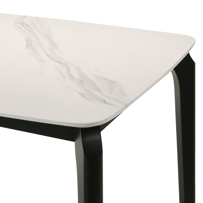 Whitlock 71 In. Marble Top Dining Table