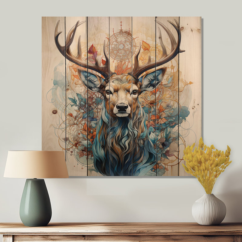 Dash - Animaux, impression sur bois de pin naturel, H 15 po x l 15 po