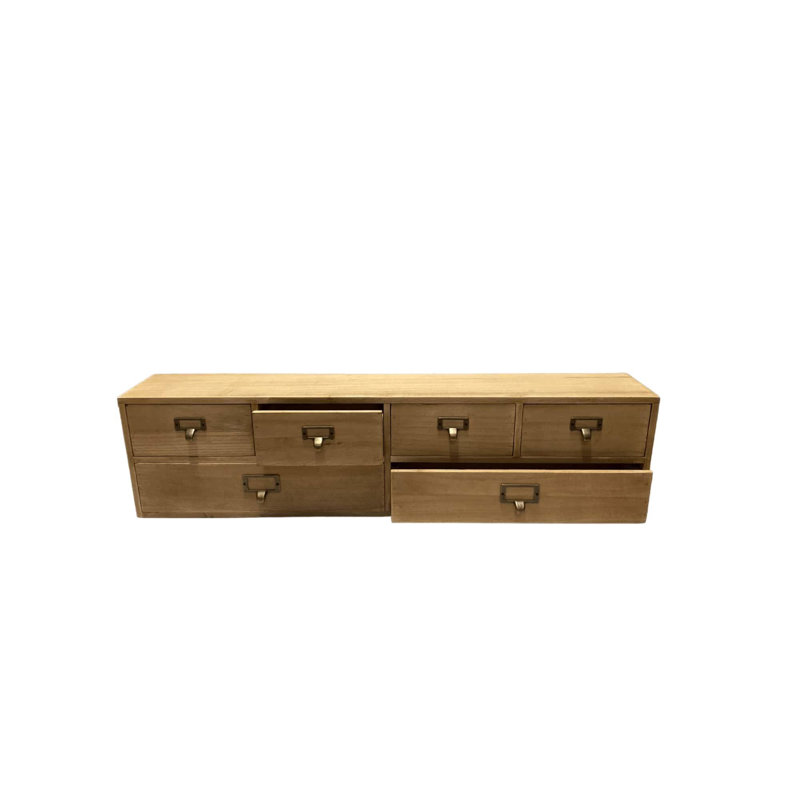 DeKalb Wood Desk Organiser with Drawers