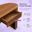 Bureau de rangement Manis 47,2 po avec tiroirs et étagères, bureau de bureau à domicile en MDF mélamine-1591679353