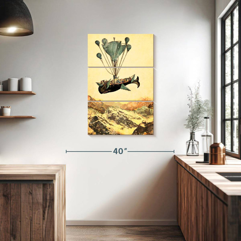 Kelan Flying Whale, 38" H x 24" W