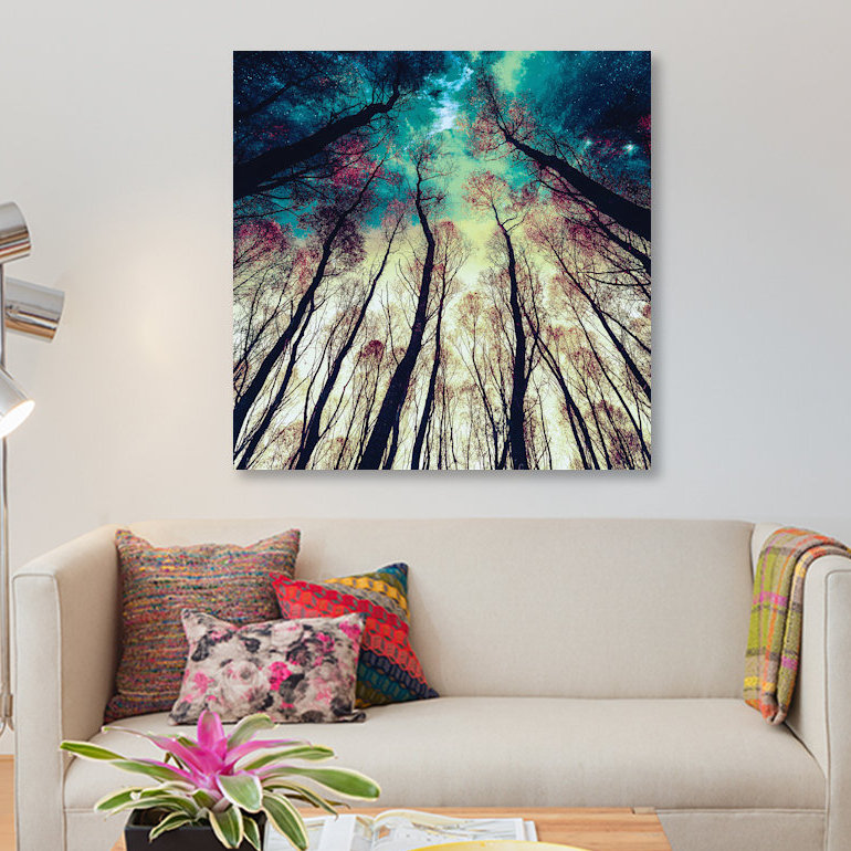 « nordique lights », impression sur toile, H 12 po x l 12 po x P 1,5 po