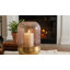 Vase en verre et métal Glam avec dôme texturé - Accent décoratif moderne pour des intérieurs élégants-114494890