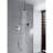 Juno Digital Display Ceiling Mount Brass Chrome Round Shower Head Set with Handheld Shower Head