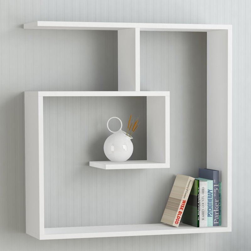 3 Piece Floating Shelf, White