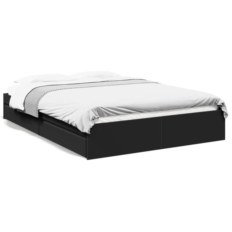 Greger Bed, 150 x 200cm, Black