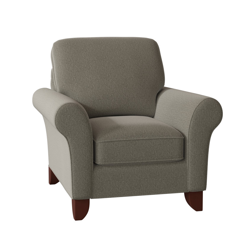 Fauteuil de 38 po de large Almada, Chenille performance gris Craftwood 16, Manhattan, Oui