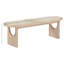 Banc en bois massif naturel Canovia-69316357