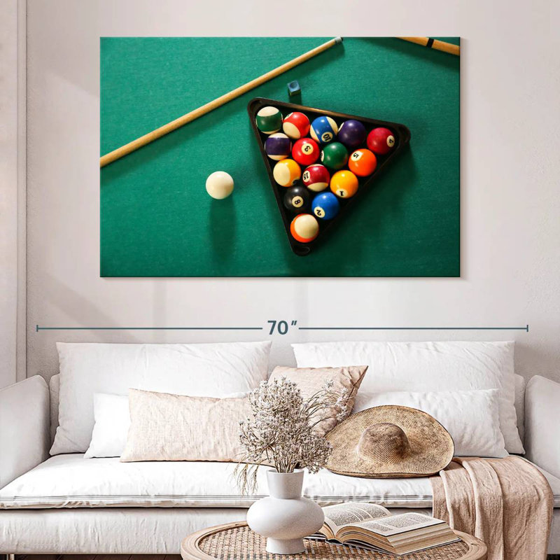 Outils de jeu de billard, H 34 po x l 51 po