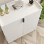 Armoire à vin 2 portes avec porte-bouteilles et tablette réglable