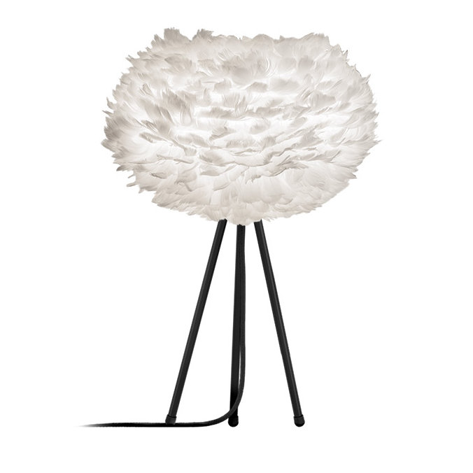 Eos Metal Tripod Lamp, Black, White