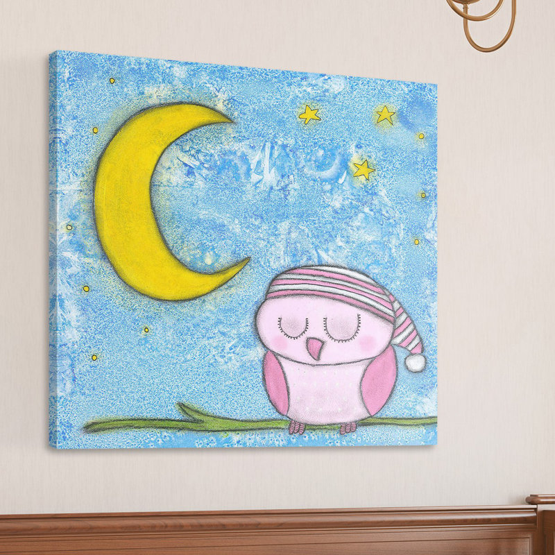 "Sweet Dreams Owlie" Print on Wrapped Canvas, 32" H x 32" W x 1.5" D