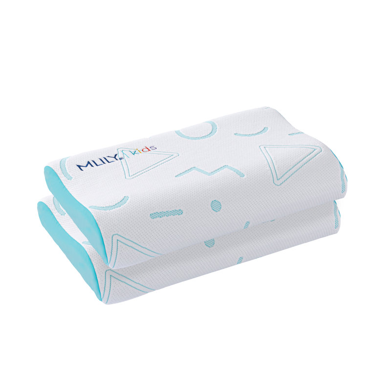 Oreiller réglable en mousse viscoélastique pour enfants, Bleu