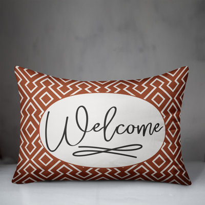 Geometric Outdoor Reversible Throw Pillow