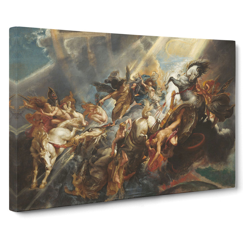 The Fall Of Phaeton by Peter Paul Rubens - Wrapped Canvas Painting, 50cm H x 76cm W x 3cm D