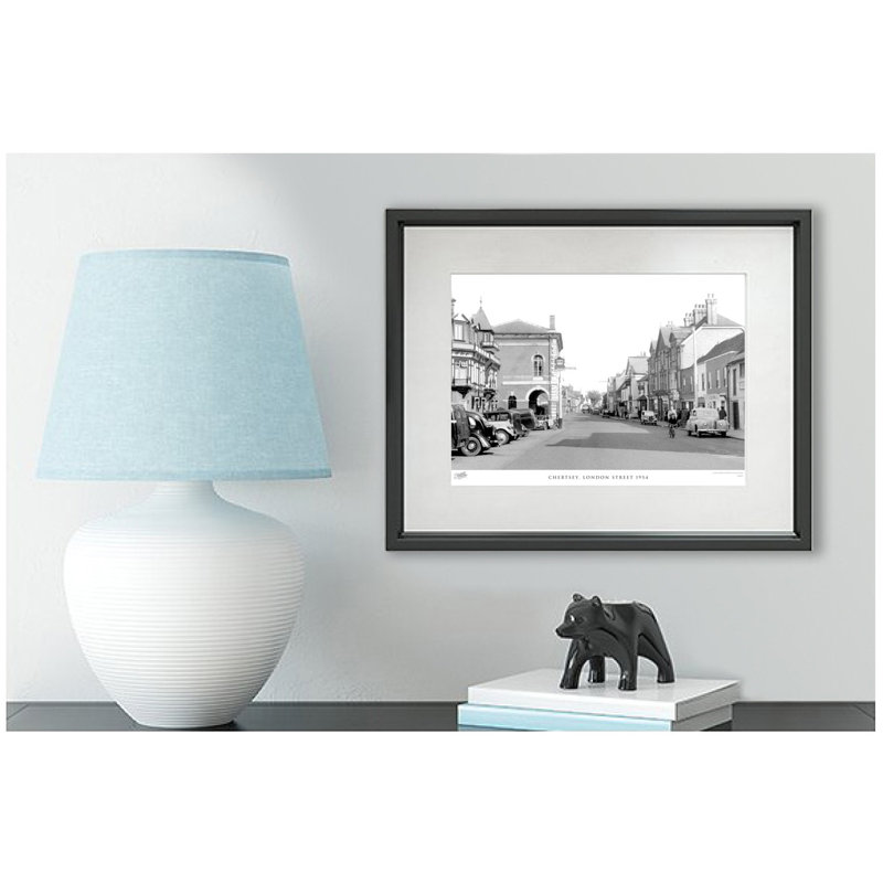 Chertsey, London Street 1954 by Francis Frith - Single Picture Frame Print, 28cm H x 36cm W x 2.3cm D