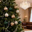 12 boules de Noël en satin lustrées - 6 cm d'élégantes décorations blanches, jaunes et vertes pour un décor festif