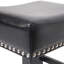 Ensemble de 2 tabourets de comptoir en cuir 26 po, 2 pièces-312374170
