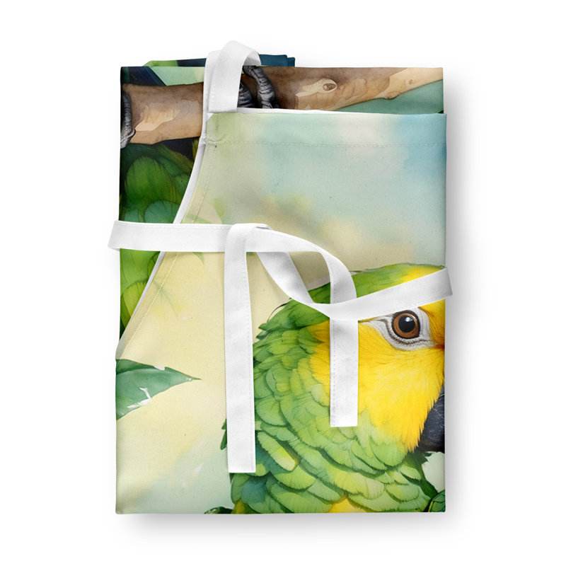 Apron, Green Yellownaped Amazon Parrot