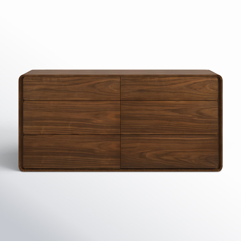 Commode double 6 tiroirs Berkeley, Noyer