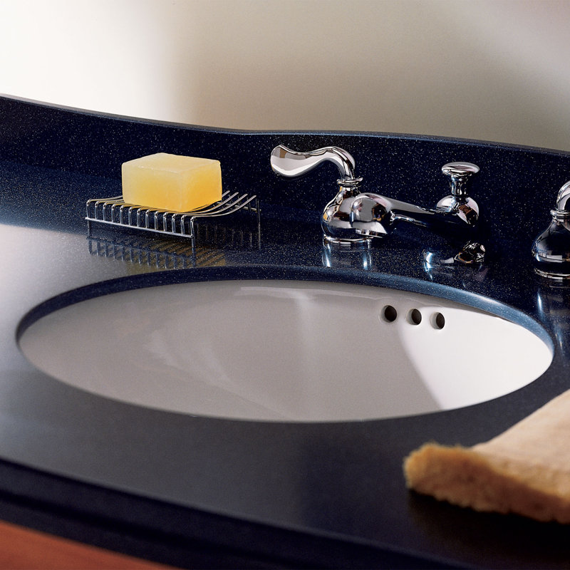 American Standard Ovalyn 15.75'' Ceramic Oval Bathroom Sink with Overflow, Silver