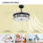 Magel 42'' Ceiling Fan with LED Lights