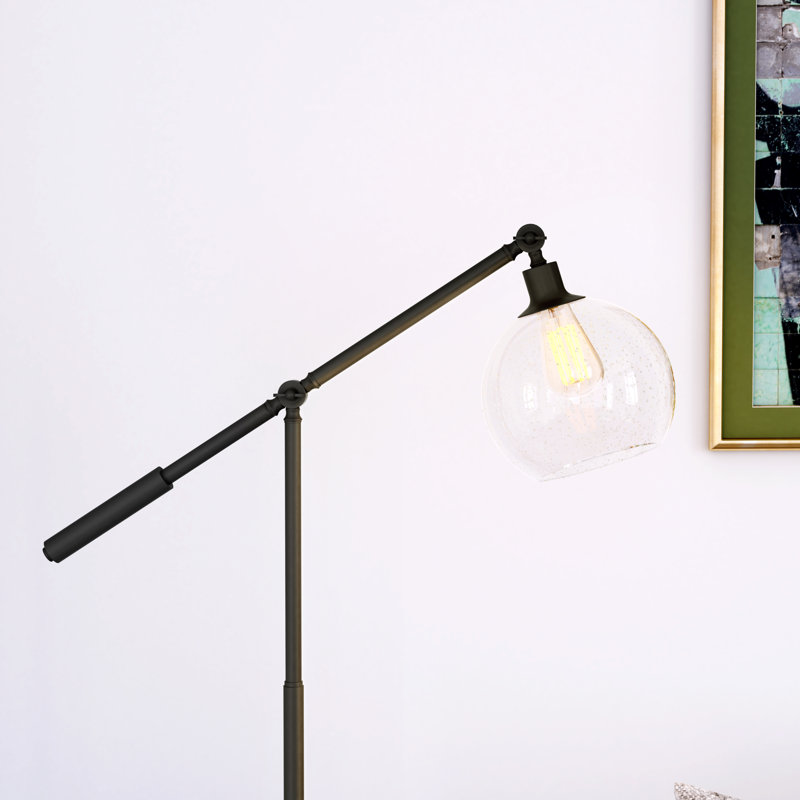 Dardan 60.6'' Black Task Floor Lamp