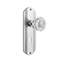 Clear Crystal Interior Mortise Door Knob with Deco Long Plate-508563907