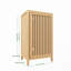 Armoire de rangement pour salle de bain en bambou