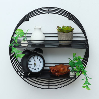 Aniaya 2 -Piece Circle Accent Shelf