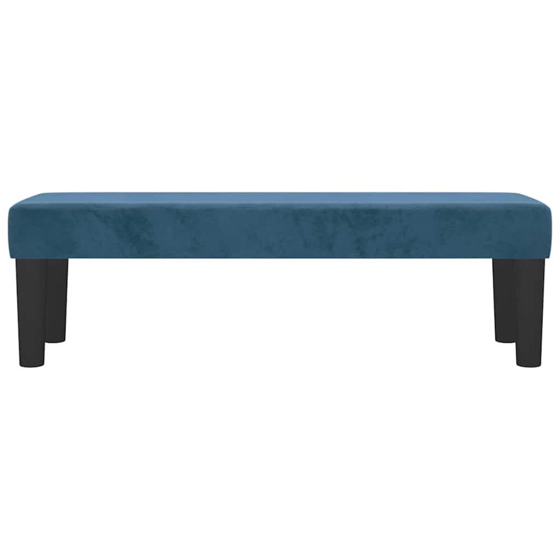 Upholstered Bench, 30 cm H x 100cm W x 30cm D, Dark Blue