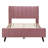 Upholstered Platform Bed,Velvet-1524887401-1524887407