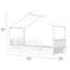 Cadre de lit double avec tête de lit, lit gigogne et 2 tiroirs de rangement, idéal pour la chambre à coucher, rails en bois de pin, style contemporain, aucun sommier requis