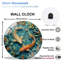 Horloge murale en verre 12 po