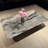 Stainless steel marble floating coffee table-104250918