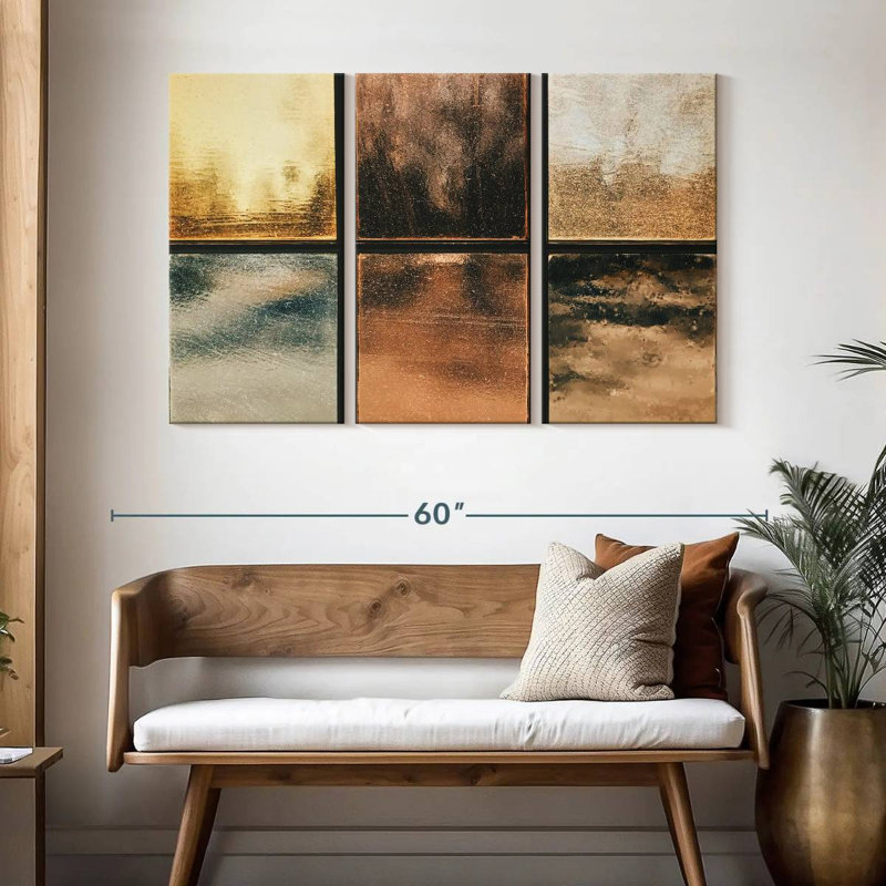 Avery Abstract Metallics, 32" H x 50" W
