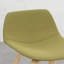2 tabourets de comptoir de style Mid-Century avec revêtement, design moderne, bois et mélange