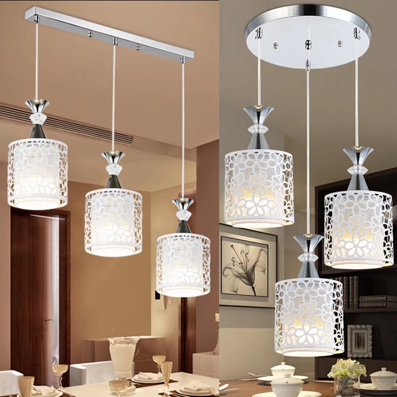 1 - Light Silver Cluster Pendant