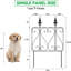 23.5'' H x 13'' W Black Metal Fence Panels Included