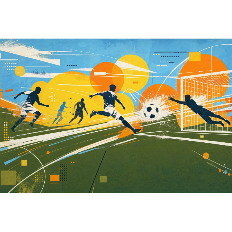 Décoration murale amovible Mid Sports, 160"x108", Textured Non-Pasted